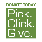 Pick, Click, Give Logo