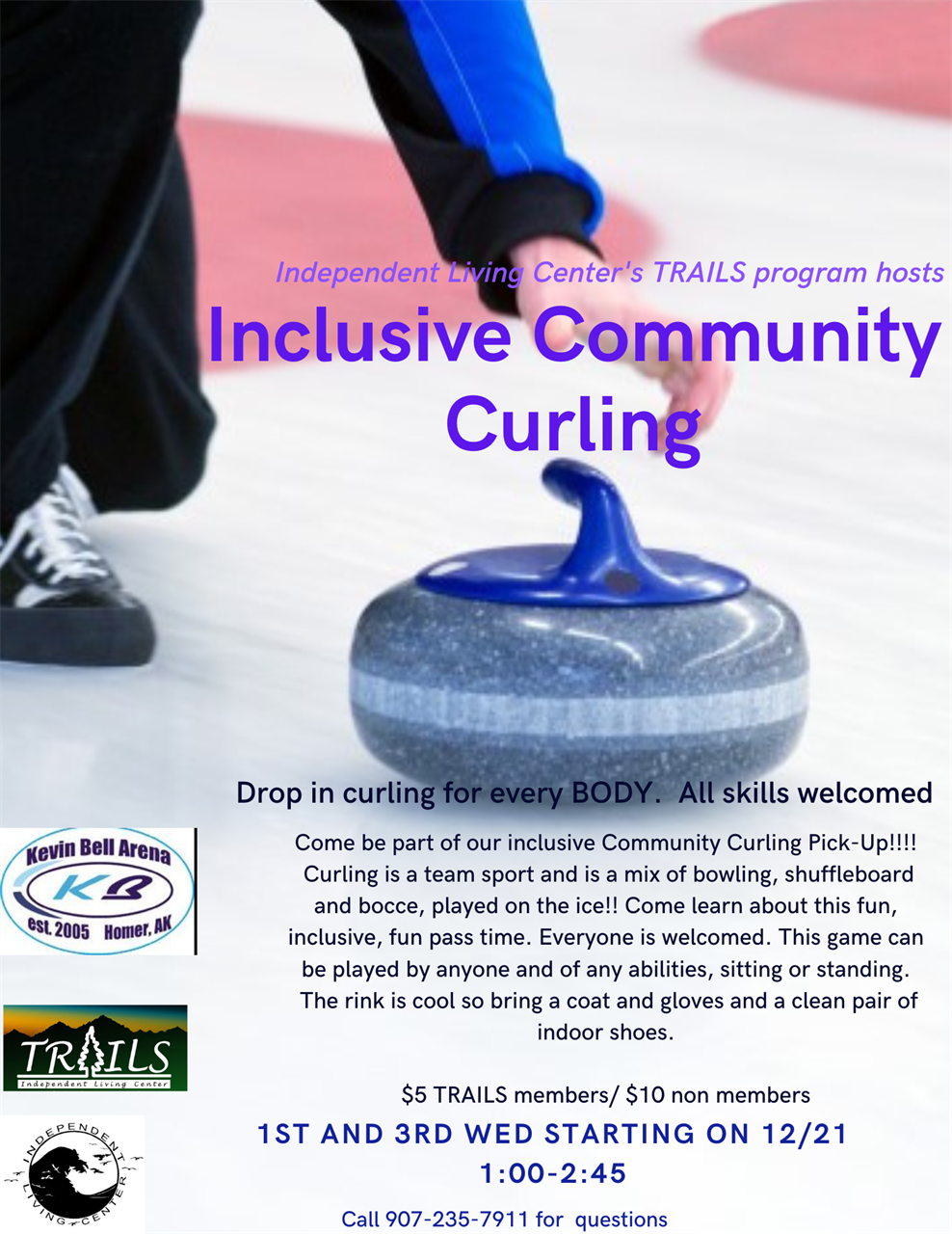 TRAILS Inclusive Community Curling Flyer